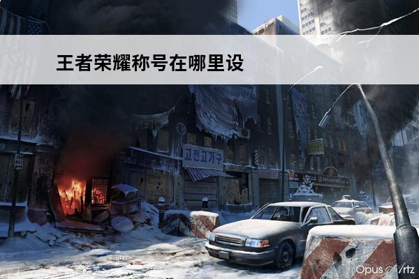 王者荣耀称号在哪里设