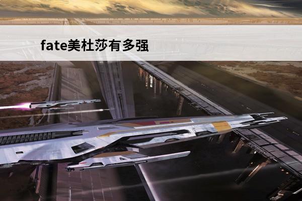 fate美杜莎有多强