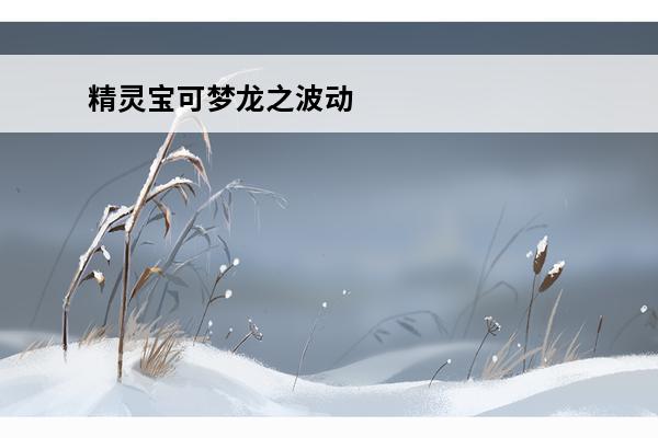 精灵宝可梦龙之波动 