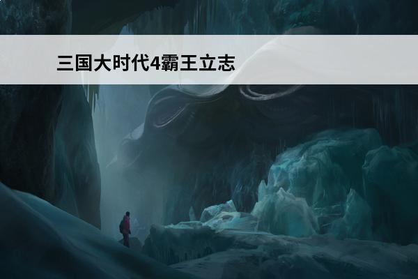 三国大时代4霸王立志