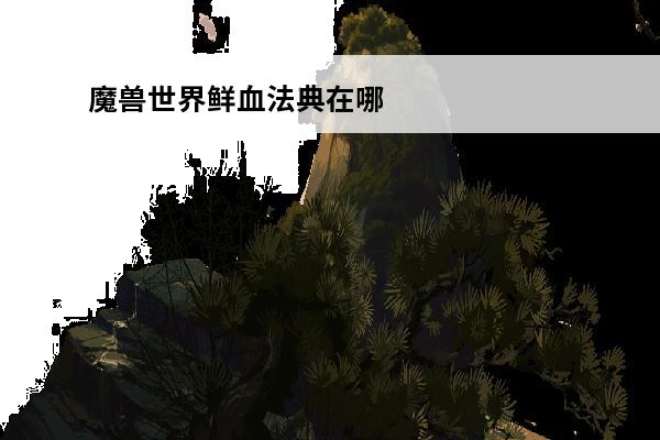 魔兽世界鲜血法典在哪(魔兽世界鲜血竞技场在哪)