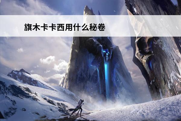 旗木卡卡西用什么秘卷 旗木卡卡西