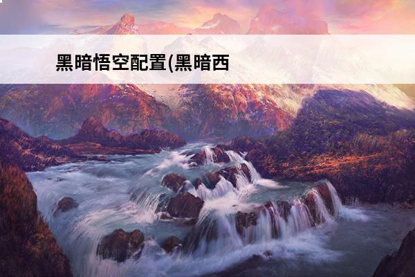 黑暗悟空配置(黑暗西