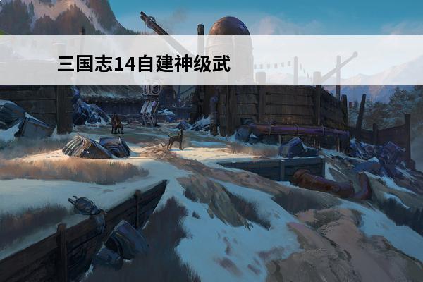 三国志14自建神级武