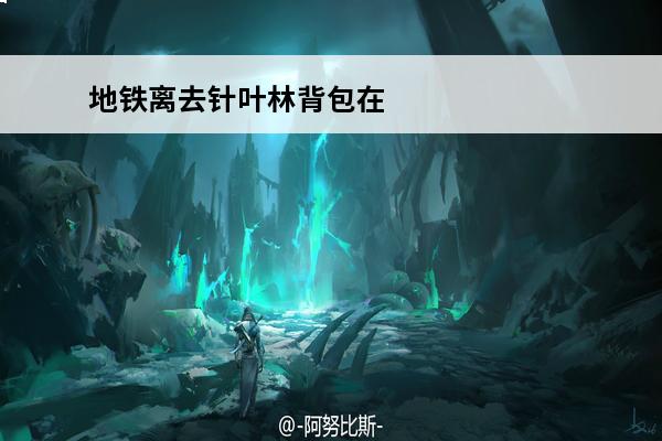 地铁离去针叶林背包在