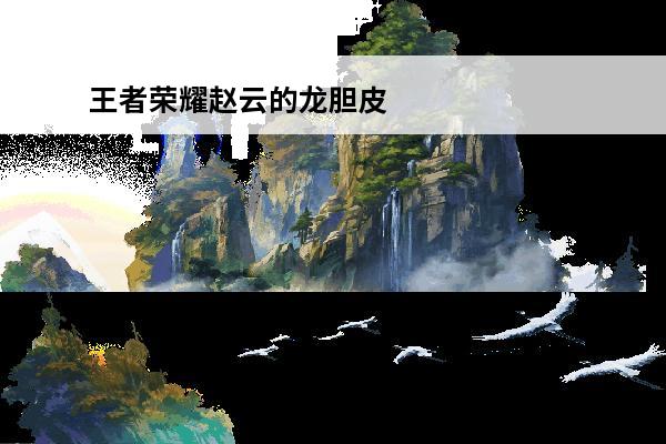 王者荣耀赵云的龙胆皮