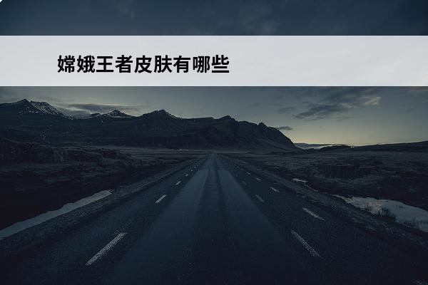 嫦娥王者皮肤有哪些 