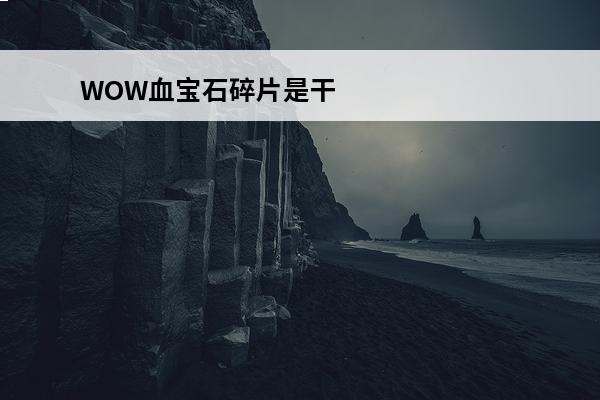 WOW血宝石碎片是干什么用的啊？(命运宝石礼袋干什么用的)