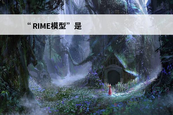 “ RIME模型”是什么？(rime攻略视频)
