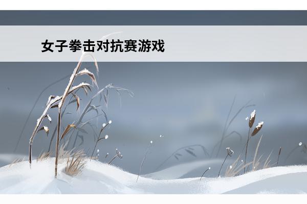 女子拳击对抗赛游戏 