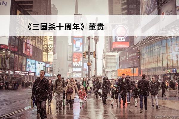 《三国杀十周年》董贵