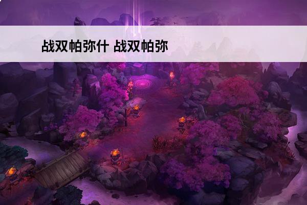 战双帕弥什 战双帕弥
