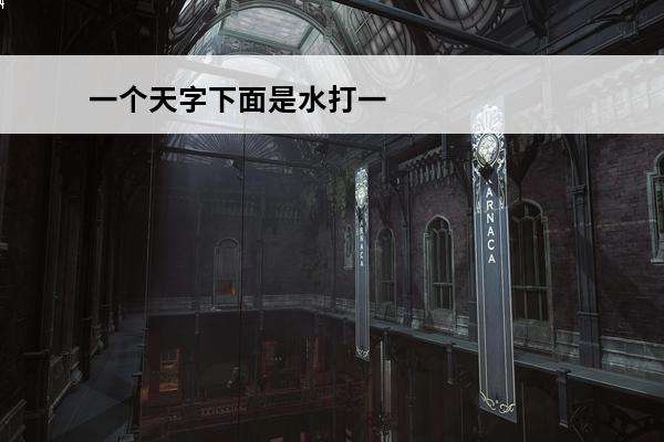一个天字下面是水打一