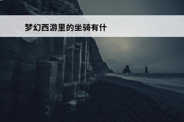梦幻西游里的坐骑有什