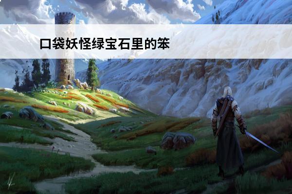 口袋妖怪绿宝石里的笨