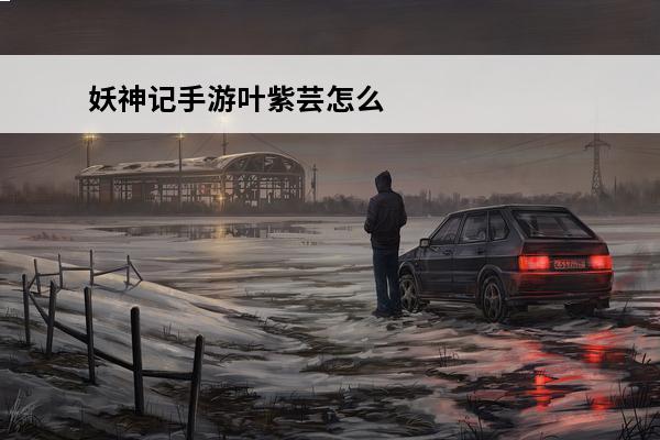 妖神记手游叶紫芸怎么