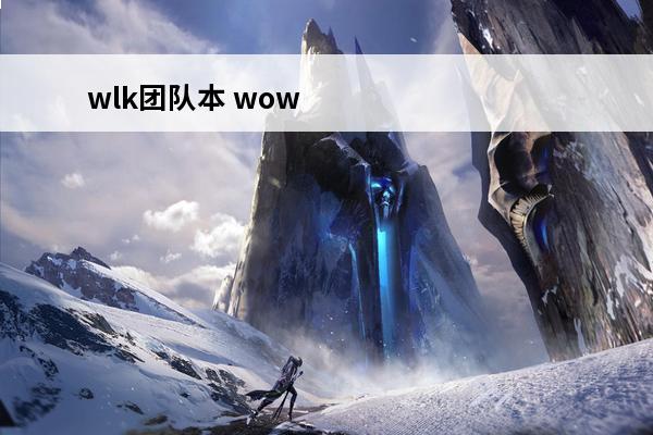 wlk团队本 wow