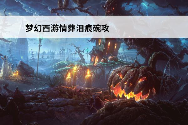 梦幻西游情葬泪痕碗攻