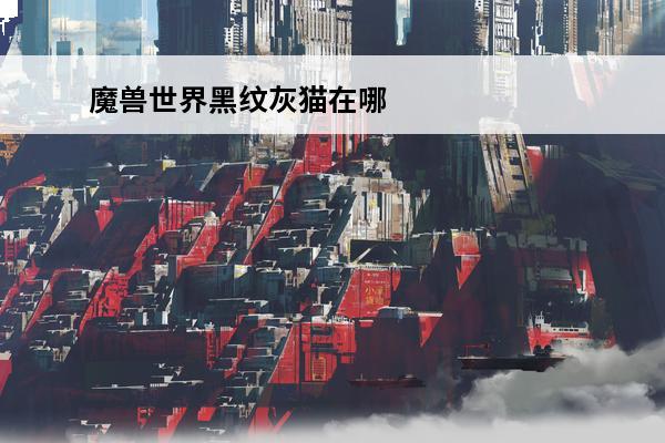 魔兽世界黑纹灰猫在哪