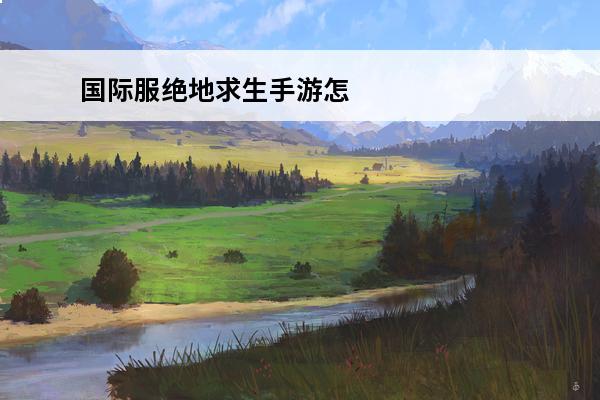 国际服绝地求生手游怎