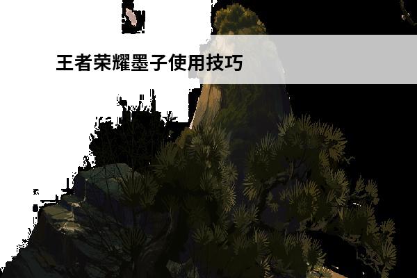 王者荣耀墨子使用技巧