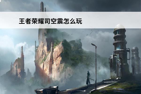 王者荣耀司空震怎么玩