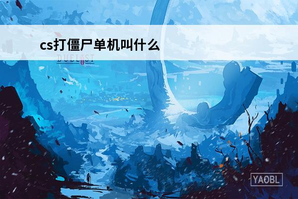 cs打僵尸单机叫什么