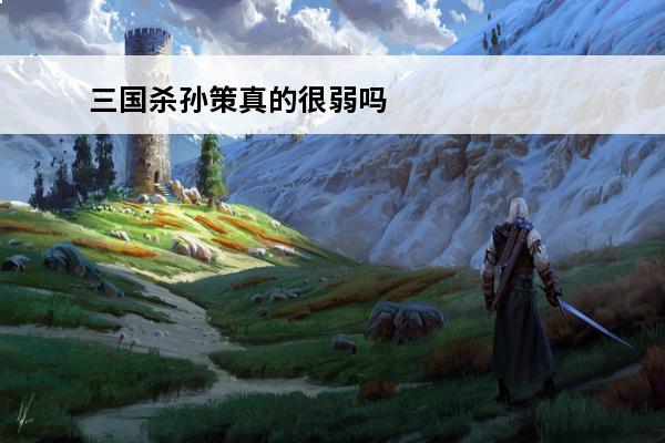 三国杀孙策真的很弱吗