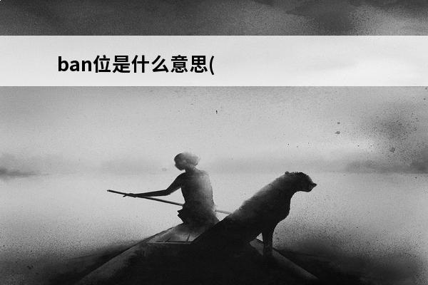 ban位是什么意思(