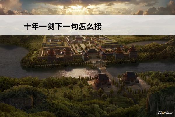 十年一剑下一句怎么接(光影流年下一句怎么接)