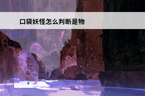 口袋妖怪怎么判断是物