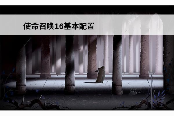 使命召唤16基本配置