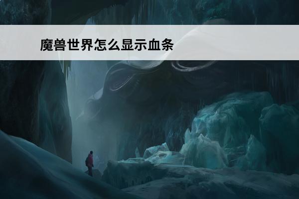 魔兽世界怎么显示血条