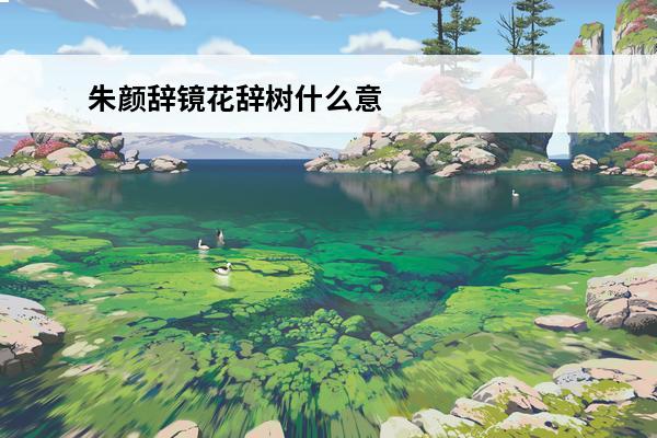 朱颜辞镜花辞树什么意思？(朱颜辞镜花辞树什么意思)