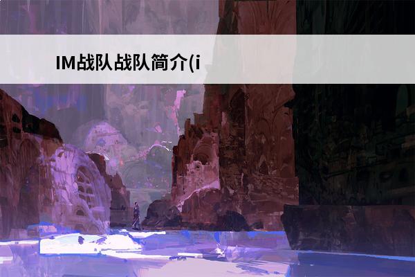 IM战队战队简介(im是哪个战队)