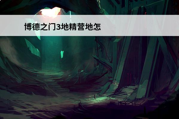 博德之门3地精营地怎