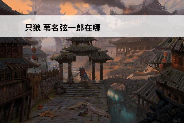 只狼 苇名弦一郎在哪