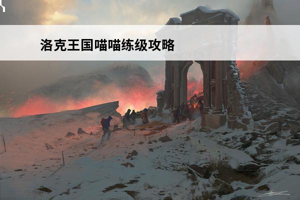 洛克王国喵喵练级攻略(洛克王国喵喵练级攻略)